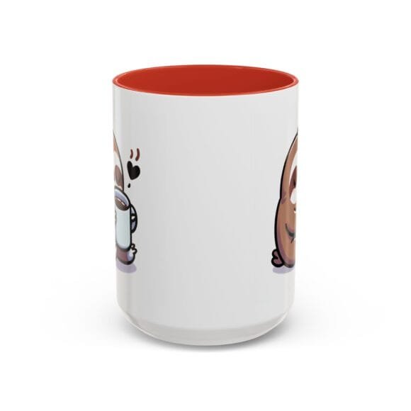 Cute Sloth Drinking Coffee - Coffee and Tea Mug - Image 37