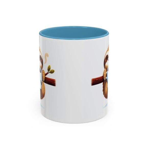 Smiling Sloth Drinking Coffee - Coffee and Tea Mug - Image 13