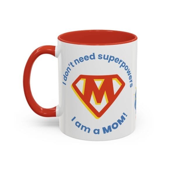 Superpowers Mom with M logo Mug - Image 27