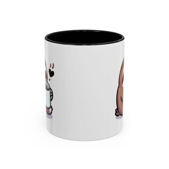 Cute Sloth Drinking Coffee - Coffee and Tea Mug - Image 2