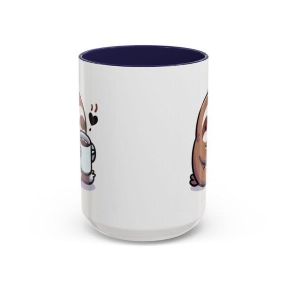 Cute Sloth Drinking Coffee - Coffee and Tea Mug - Image 33