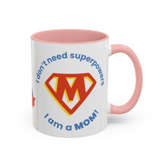 Superpowers Mom with M logo Mug - Image 6