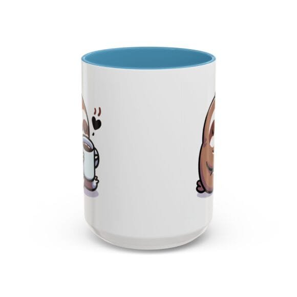 Cute Sloth Drinking Coffee - Coffee and Tea Mug - Image 17