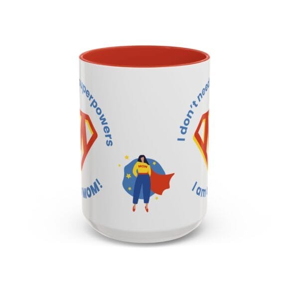 Superpowers Mom with M logo Mug - Image 37