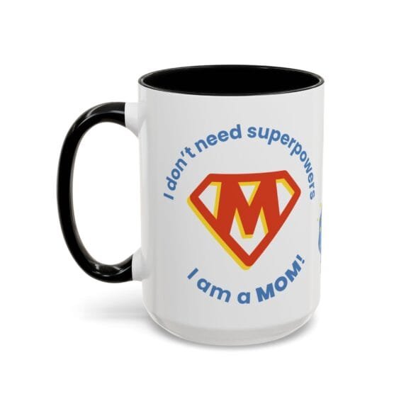 Superpowers Mom with M logo Mug - Image 31