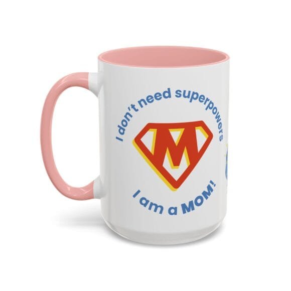 Superpowers Mom with M logo Mug - Image 11