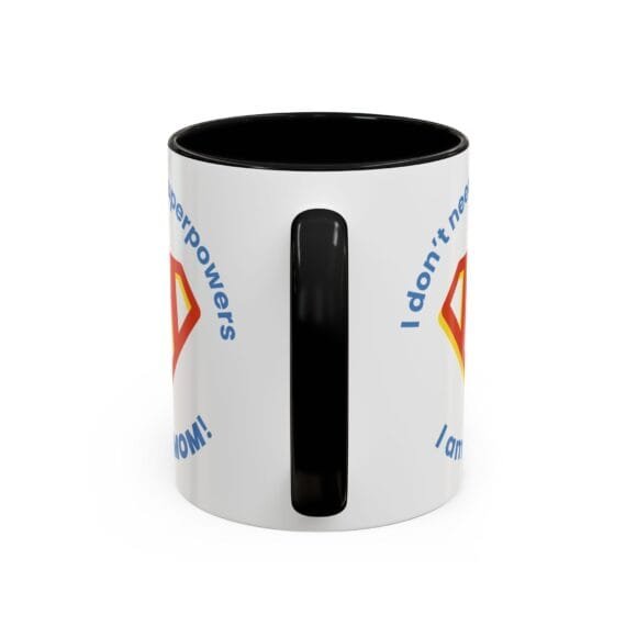 Superpowers Mom with M logo Mug - Image 4