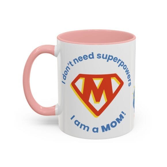 Superpowers Mom with M logo Mug - Image 7