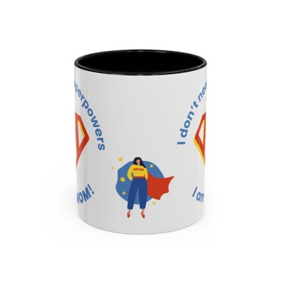 Superpowers Mom with M logo Mug - Image 2