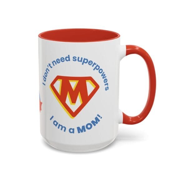 Superpowers Mom with M logo Mug - Image 38