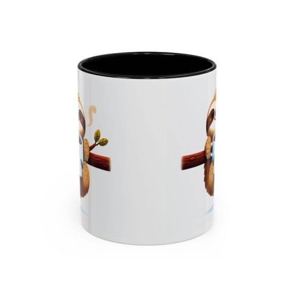 Smiling Sloth Drinking Coffee - Coffee and Tea Mug - Image 2