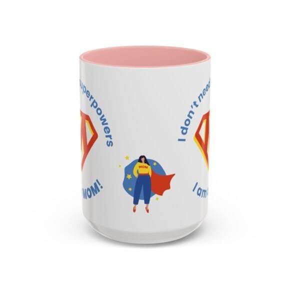 Superpowers Mom with M logo Mug - Image 9