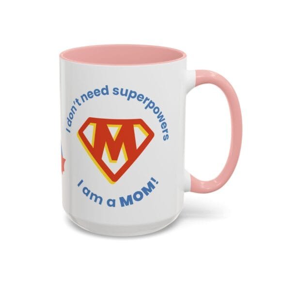 Superpowers Mom with M logo Mug - Image 10