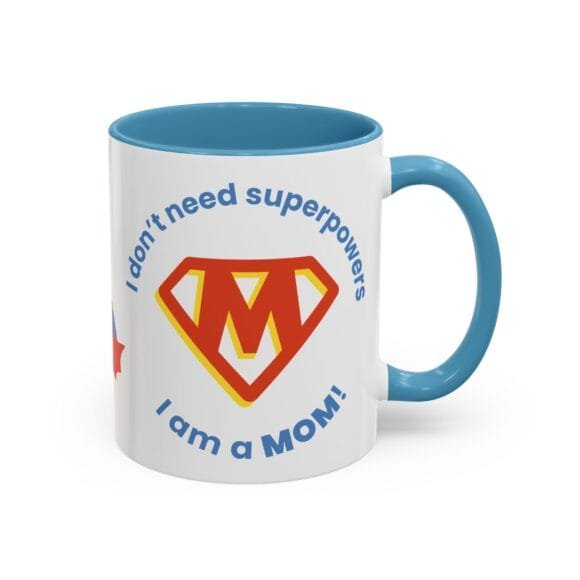 Superpowers Mom with M logo Mug - Image 14