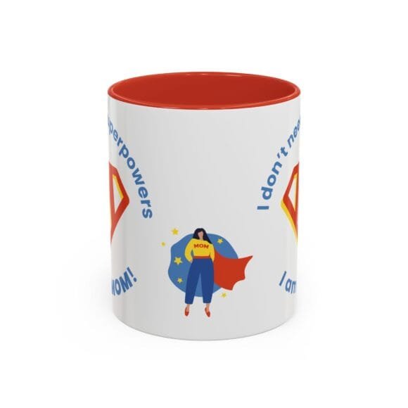 Superpowers Mom with M logo Mug - Image 25