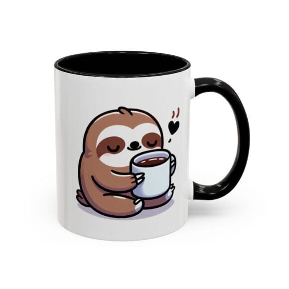 Cute Sloth Drinking Coffee - Coffee and Tea Mug