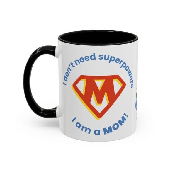 Superpowers Mom with M logo Mug - Image 3