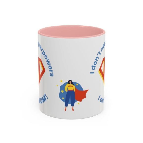 Superpowers Mom with M logo Mug - Image 5