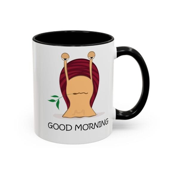 Coffee Mug Lazy Snail Good Morning