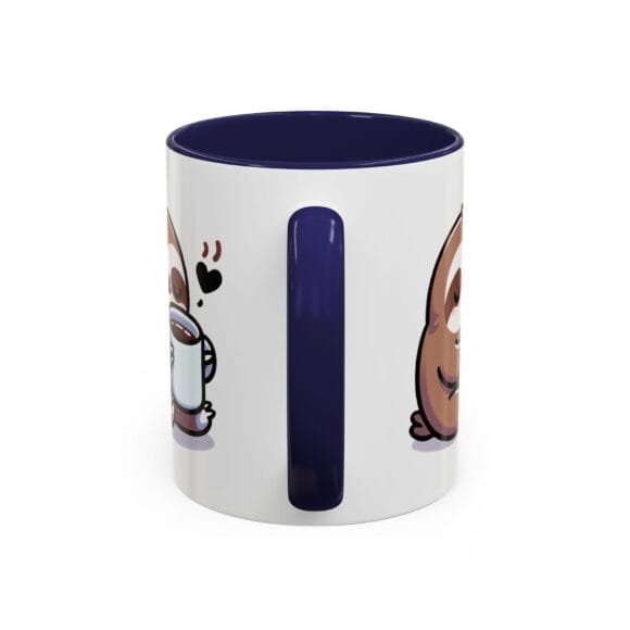 Cute Sloth Drinking Coffee - Coffee and Tea Mug - Image 24