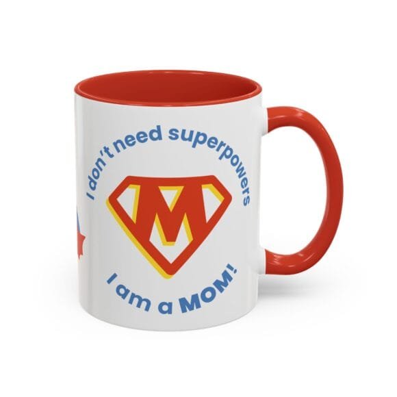 Superpowers Mom with M logo Mug - Image 26